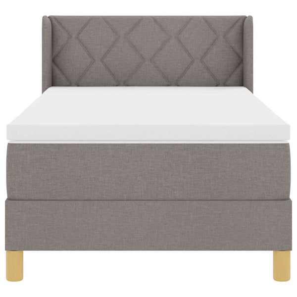Boxspringbett mit Matratze Taupe 190x90