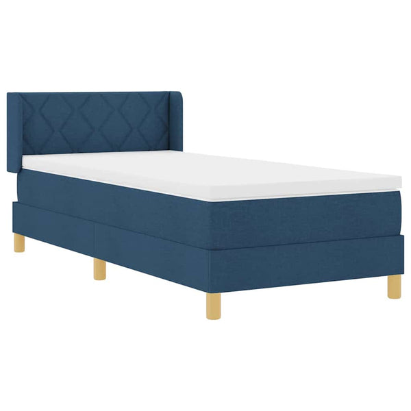 Boxspringbett Blau mit Matratze 190x90 cm