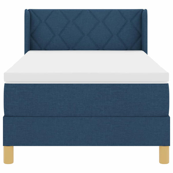 Boxspringbett Blau mit Matratze 190x90 cm