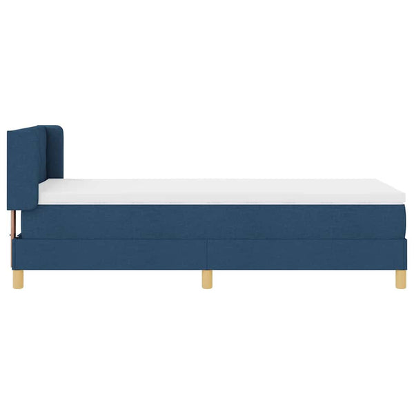 Boxspringbett Blau mit Matratze 190x90 cm