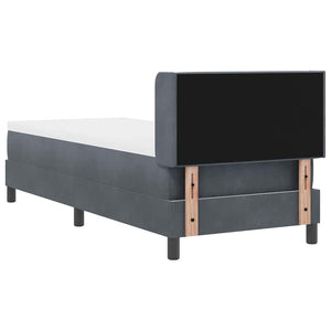 Boxspringbett Dunkelgrau 200x80 cm Samt