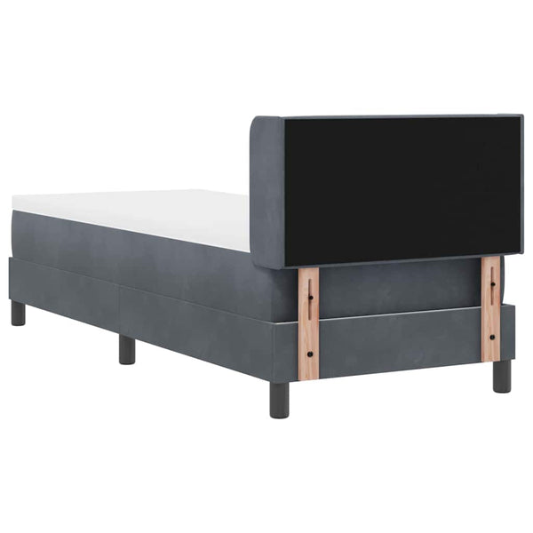 Boxspringbett Dunkelgrau 200x80 cm Samt