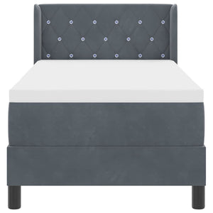 Boxspringbett Dunkelgrau 200x80 cm Samt
