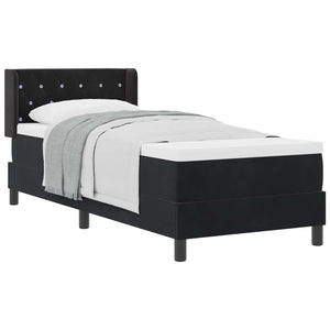 Boxspringbett Schwarz 200x80 cm Samt
