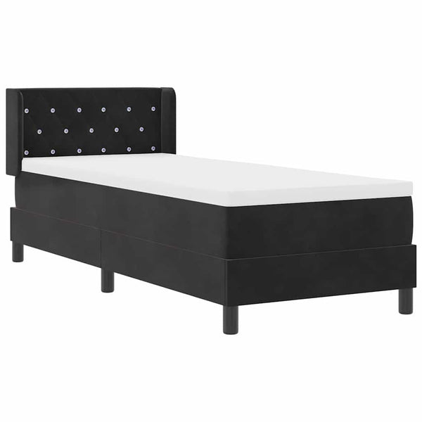 Boxspringbett Schwarz 200x80 cm Samt