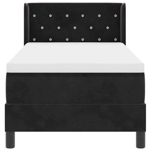 Boxspringbett Schwarz 200x80 cm Samt