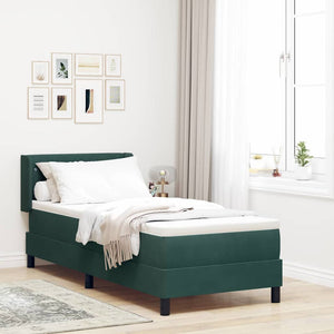 Boxspringbett Dunkelgrün 200x80 cm Samt