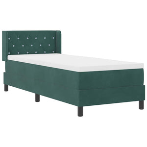 Boxspringbett Dunkelgrün 200x80 cm Samt