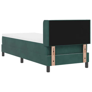 Boxspringbett Dunkelgrün 200x80 cm Samt