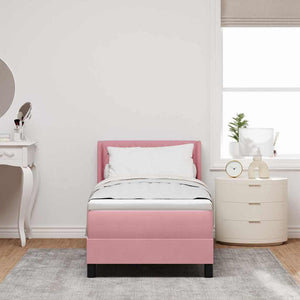 Boxspringbett Rosa Samt 200x80 cm