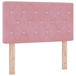 Boxspringbett Rosa Samt 200x80 cm
