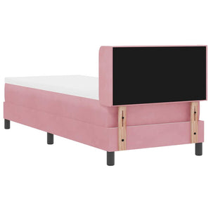 Boxspringbett Rosa Samt 200x80 cm