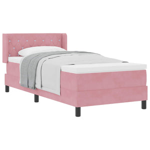 Boxspringbett Rosa 190x90 cm Samt