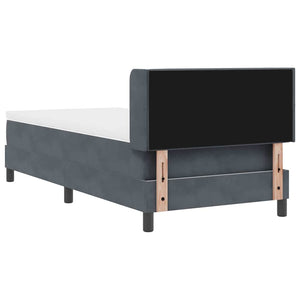 Boxspringbett Dunkelgrau 200x100 cm Samt