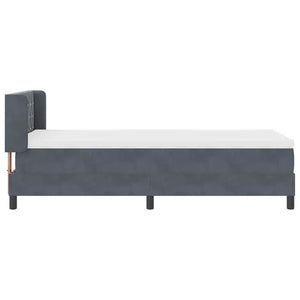 Boxspringbett Dunkelgrau 200x100 cm Samt