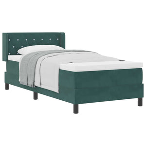 Boxspringbett Dunkelgrün 200x100 cm Samt