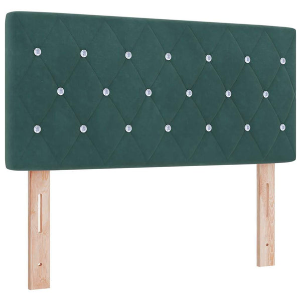 Boxspringbett Dunkelgrün 200x100 cm Samt