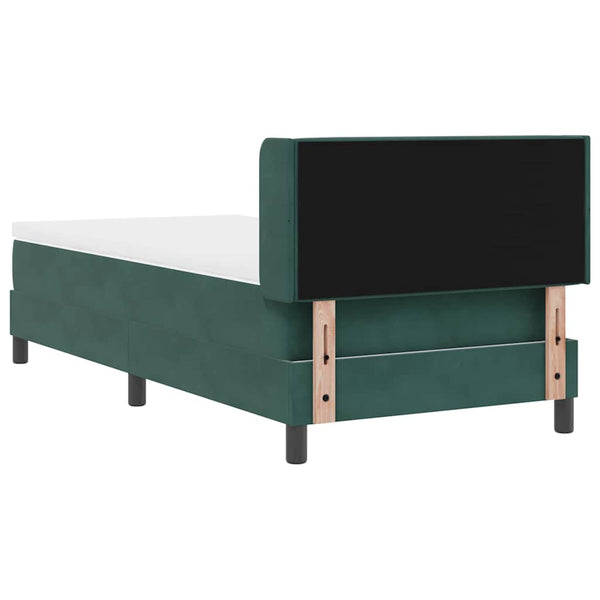 Boxspringbett Dunkelgrün 200x100 cm Samt