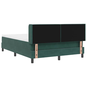 Boxspringbett Dunkelgrün 200x140 cm Samt