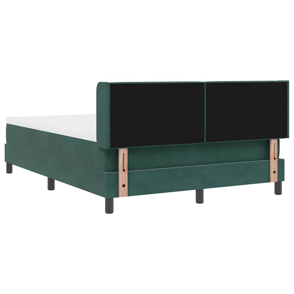 Boxspringbett Dunkelgrün 200x140 cm Samt