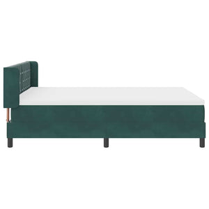 Boxspringbett Dunkelgrün 200x140 cm Samt