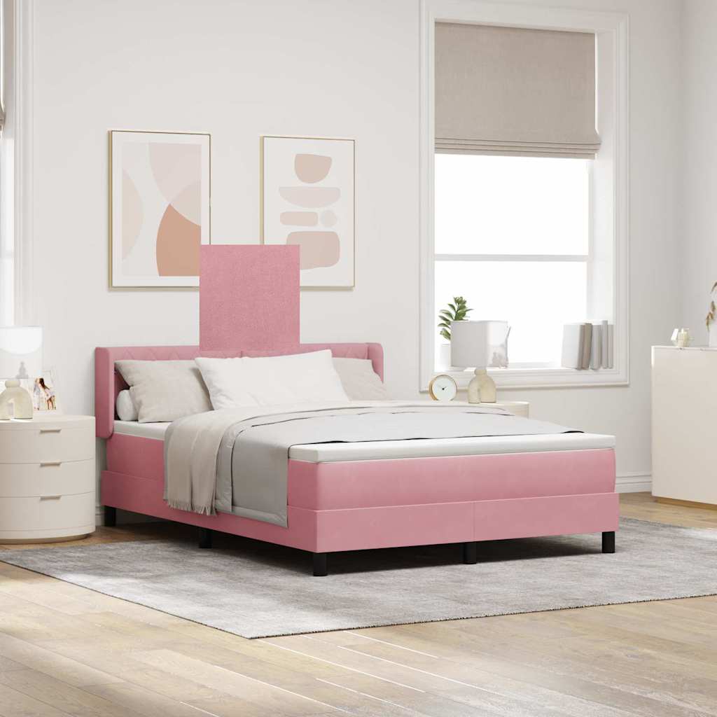 Boxspringbett Rosa Samt 200 x 140 cm