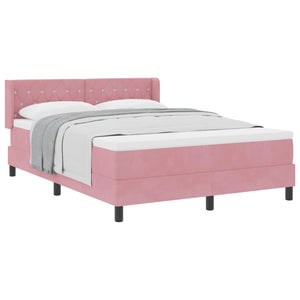 Boxspringbett Rosa Samt 200 x 140 cm