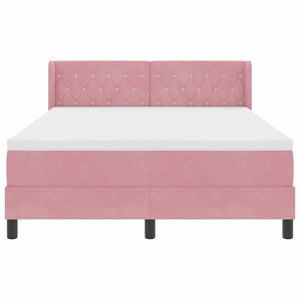 Boxspringbett Rosa Samt 200 x 140 cm