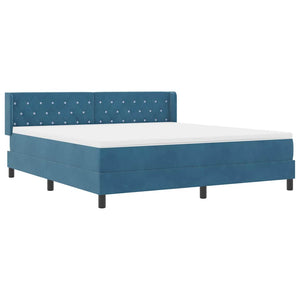Boxspringbett Dunkelblau 200x180 cm Samt