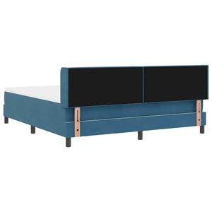 Boxspringbett Dunkelblau 200x180 cm Samt