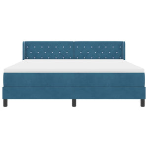 Boxspringbett Dunkelblau 200x180 cm Samt