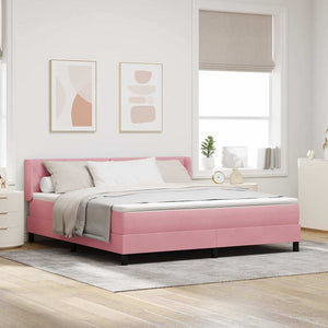 Boxspringbett Rosa 200x180 cm Samt