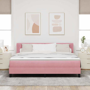 Boxspringbett Rosa 200x180 cm Samt