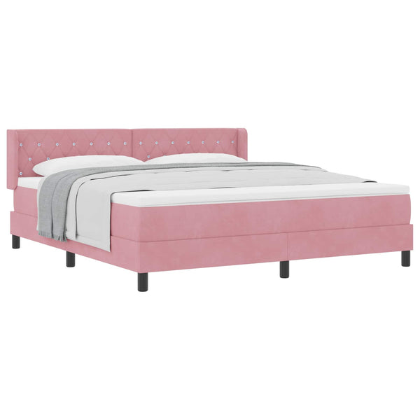 Boxspringbett Rosa 200x180 cm Samt