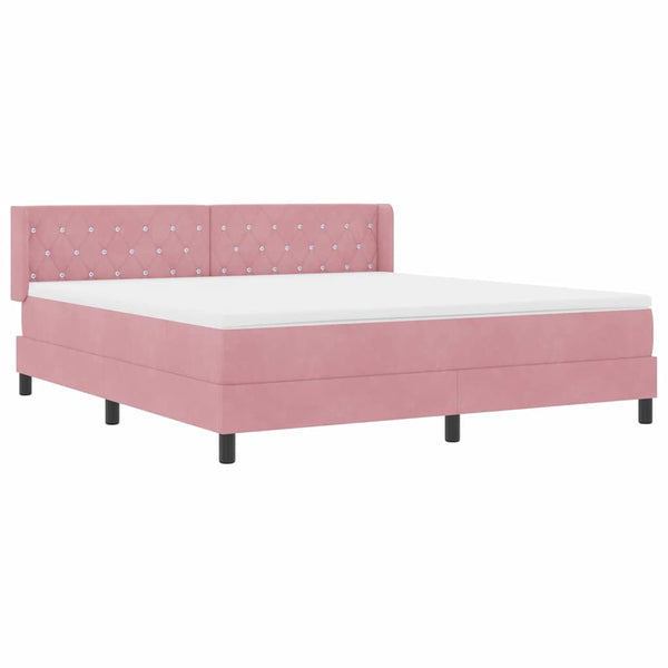 Boxspringbett Rosa 200x180 cm Samt