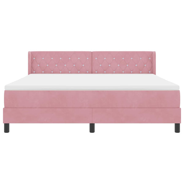 Boxspringbett Rosa 200x180 cm Samt