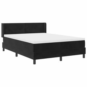 vidaXL Lit boxspring avec tête de lit noir 200 x 140 cm velours