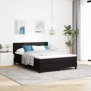 Boxspringbett Schwarz Samt 200x160 cm