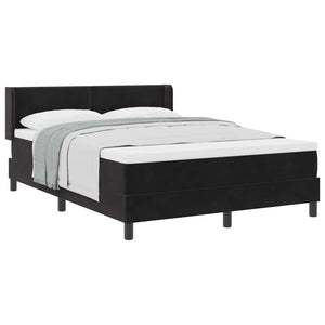 Boxspringbett Schwarz Samt 200x160 cm