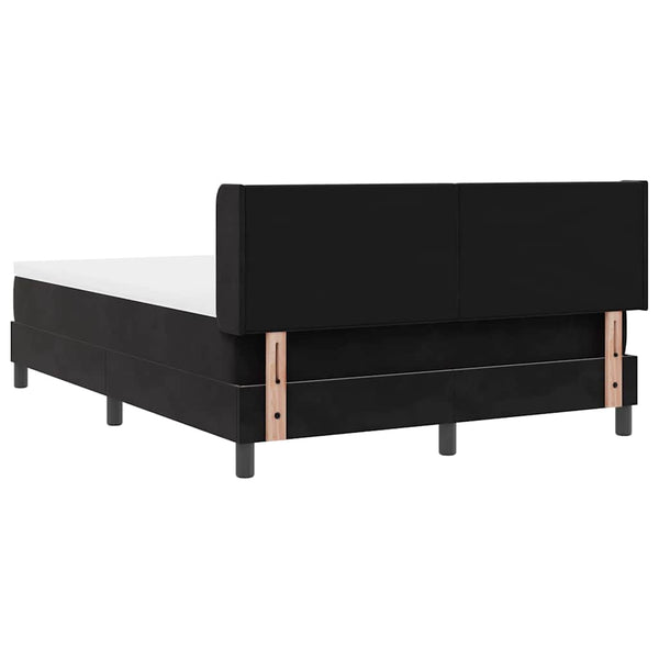 Boxspringbett Schwarz Samt 200x160 cm