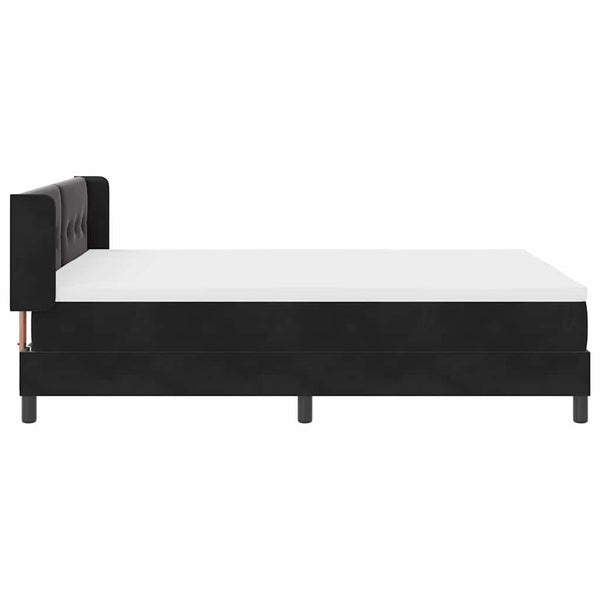 Boxspringbett Schwarz Samt 200x160 cm