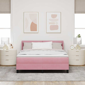 Boxspringbett Rosa 200 x 160 cm Samt