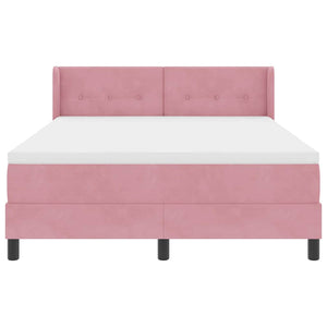 Boxspringbett Rosa 200 x 160 cm Samt