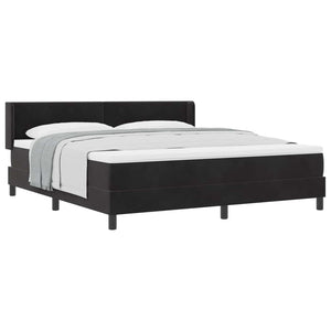 Boxspringbett Schwarz Samt 200x180 cm