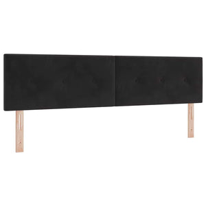 Boxspringbett Schwarz Samt 200x180 cm