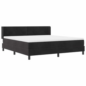 Boxspringbett Schwarz Samt 200x180 cm