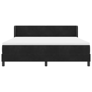 Boxspringbett Schwarz Samt 200x180 cm
