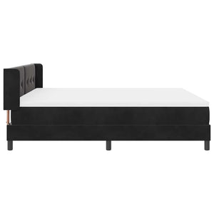 Boxspringbett Schwarz Samt 200x180 cm