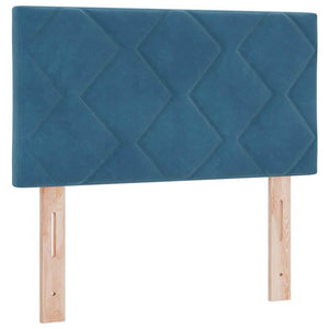 Boxspringbett Dunkelblau Samt 200x80 cm