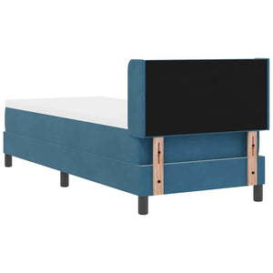 Boxspringbett Dunkelblau Samt 200x80 cm